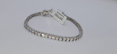 Bracciale in arg.925 modello tennis con zirconi bianchi