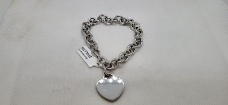 Bracciale in argento 925 modello cuore Tiffany